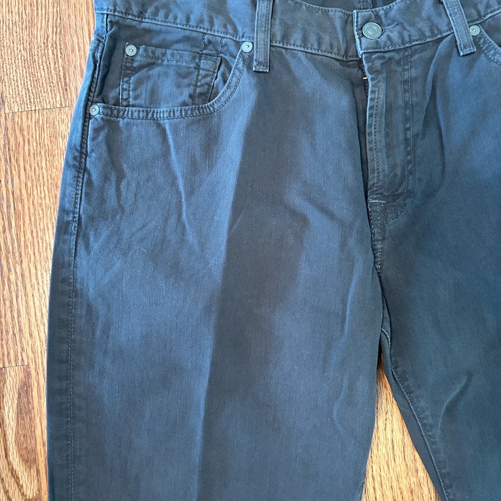 7 for all Mankind Jeans, Grey, 5-Pocket Style, Straight-Leg Jeans, 36 X 34 - Picture 3 of 12